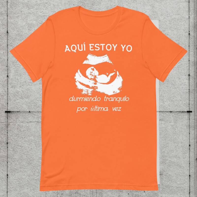 Camiseta nueva  diseño Ecografía "aquí estoy yo" - Novedad Kami-zzetas