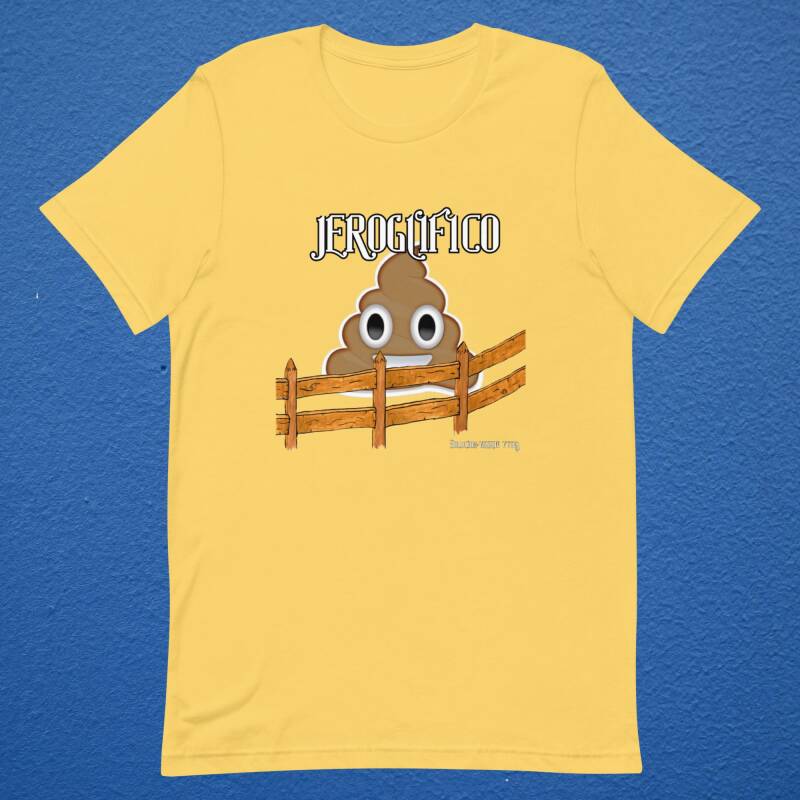 Camiseta acertijo jeroglifico caca del whatsapp emoticono mierda