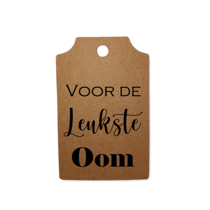 Mini label kraft 'Oom'