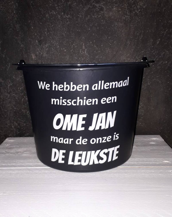 Bedrukte emmer 'Eigen ontwerp'