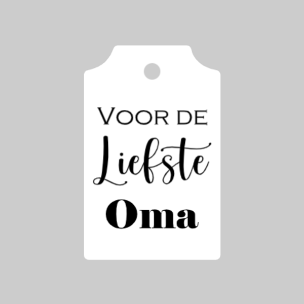 Mini label 'Oma'