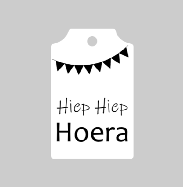 Mini label 'Hoera'