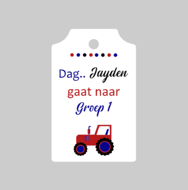 Mini label 'Verjaardag'