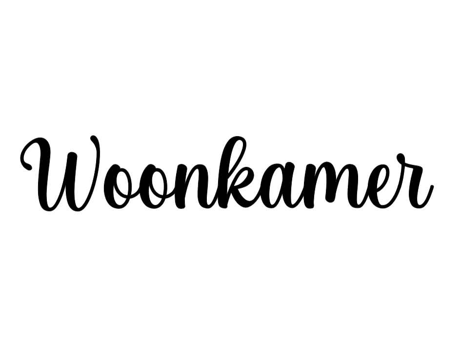 Deursticker 'Woonkamer'