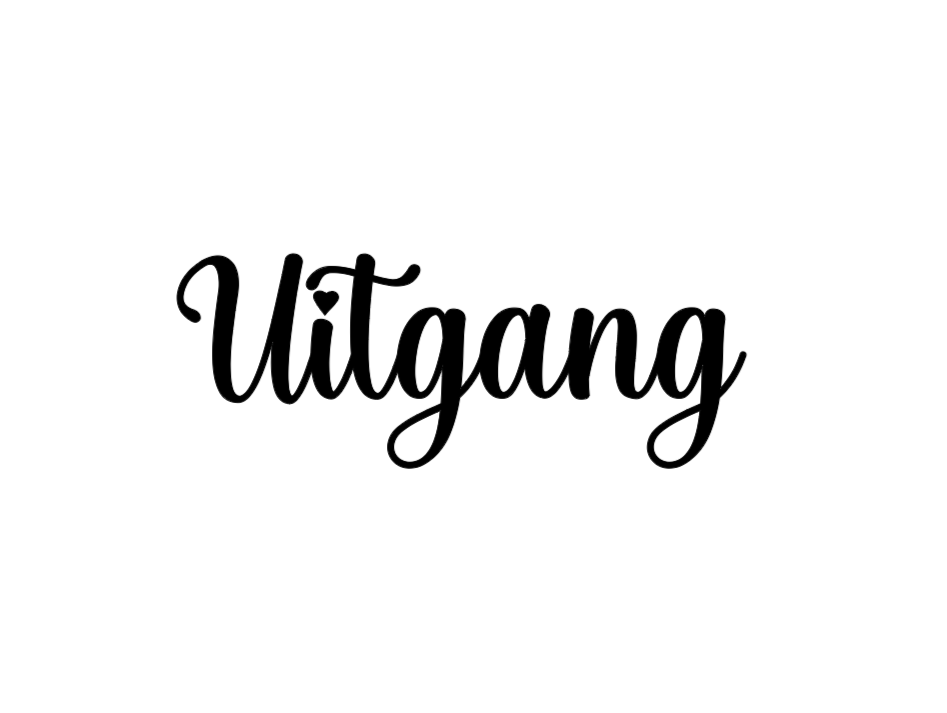 Deursticker 'Uitgang'