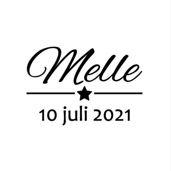 Romper met naam en datum