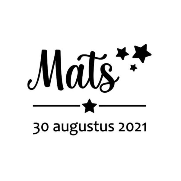 Romper met naam en datum