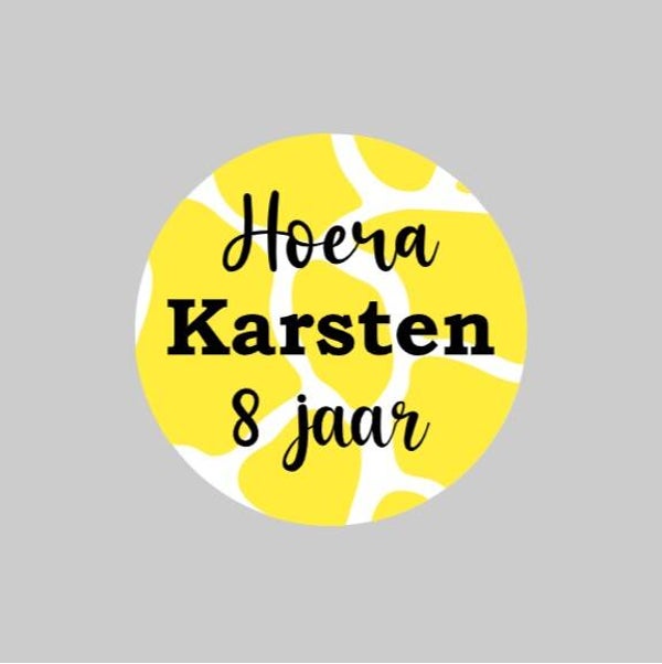 Sticker Verjaardag