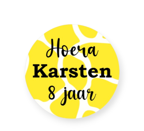 Sticker Verjaardag