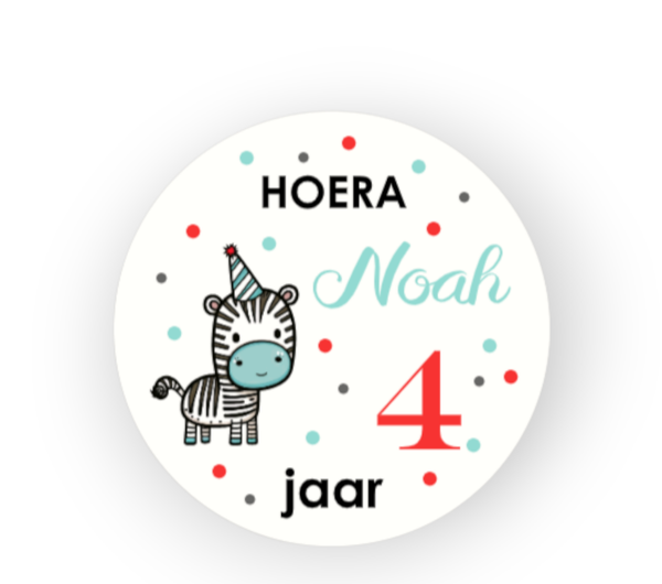Sticker verjaardag