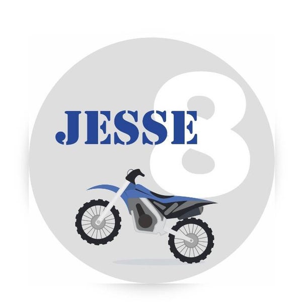 Stickers - verjaardag - motor