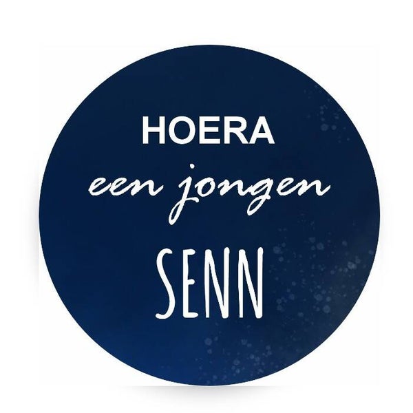 Stickers - geboorte jongen