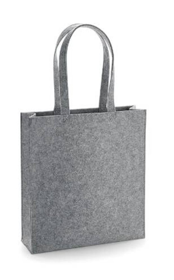 Vilten tas met opdruk naar keuze