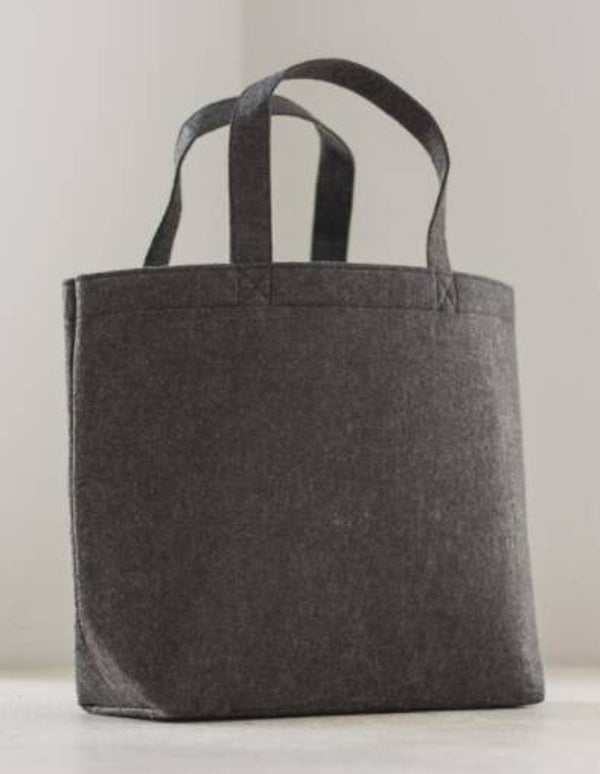 Vilten tas met opdruk naar keuze