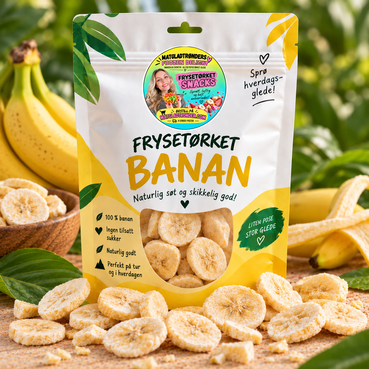 Frysetørket Banan