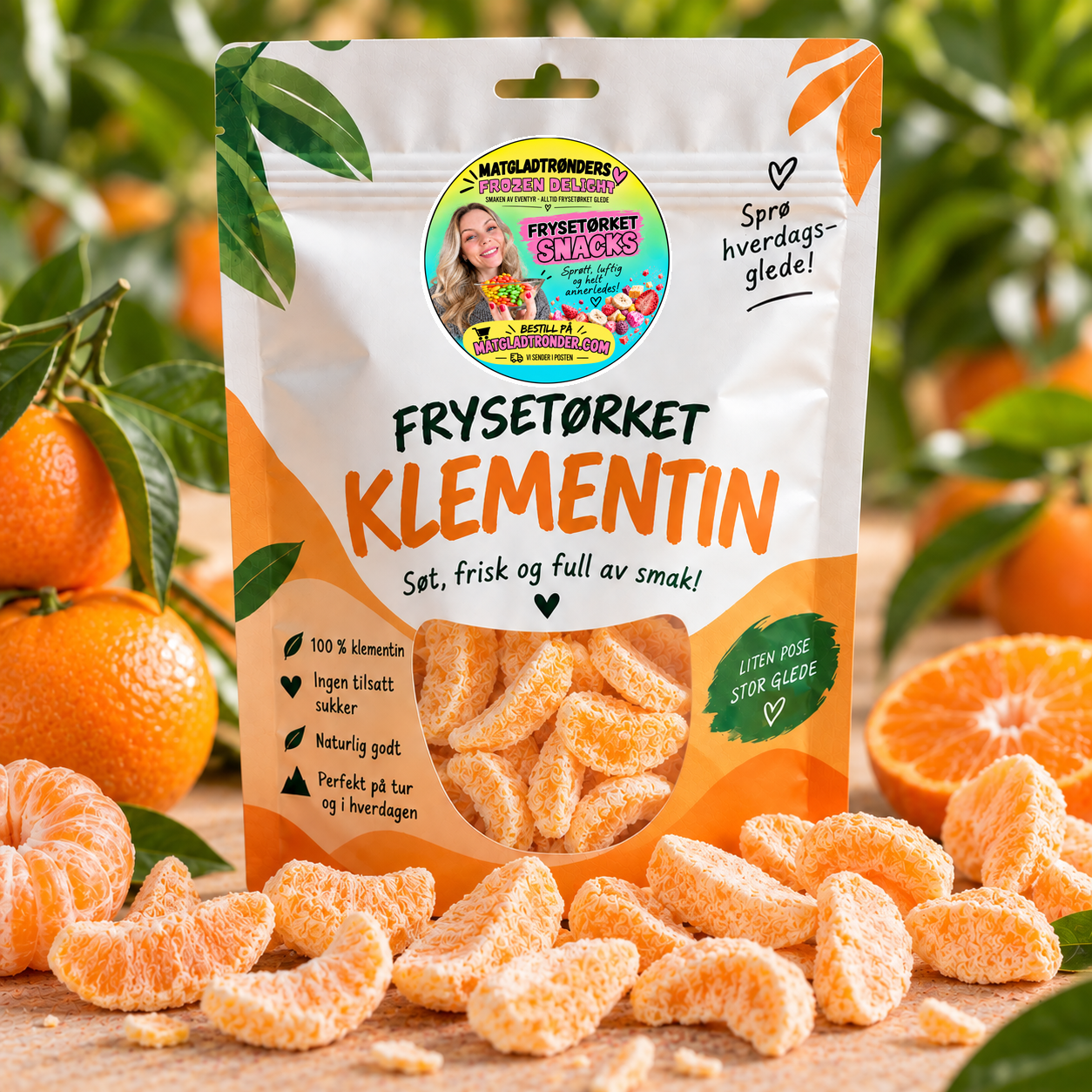 Frysetørket Klementin