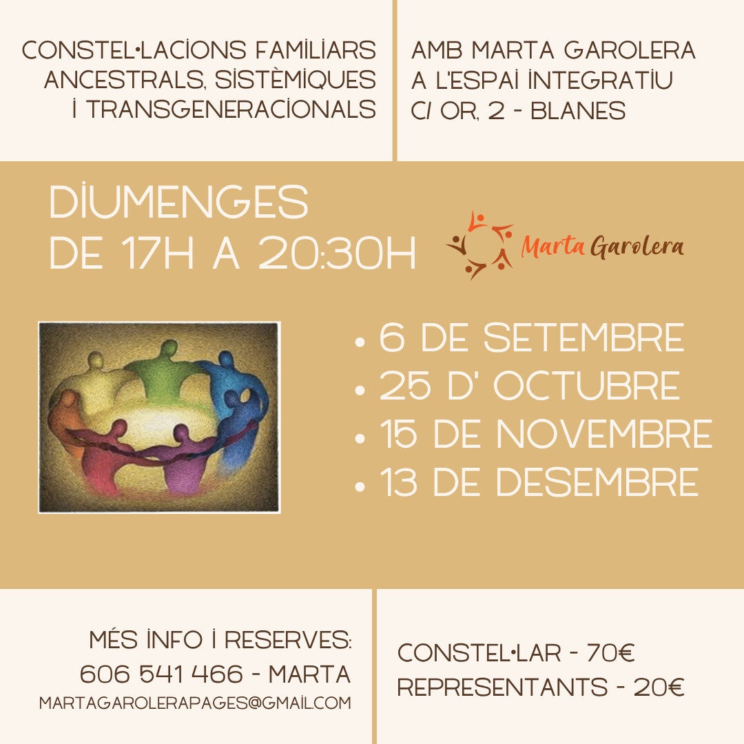 Constelaciones Familiares, Ancestrales, Sistémicas y Transgeneracionales - Representante