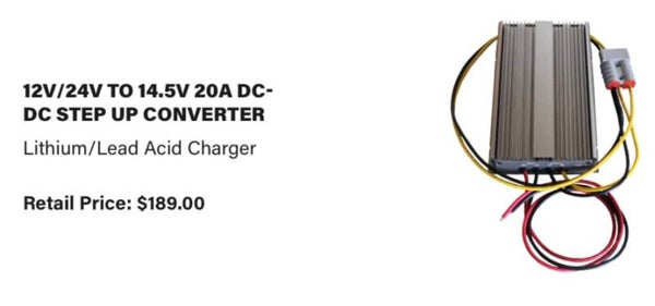 Charger 12V/24V to 14.5V 20A