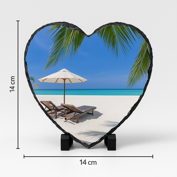 Leisteen Hart 14x14cm