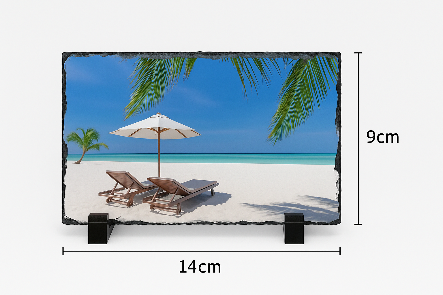 Leisteen Rechthoekig 14x9cm