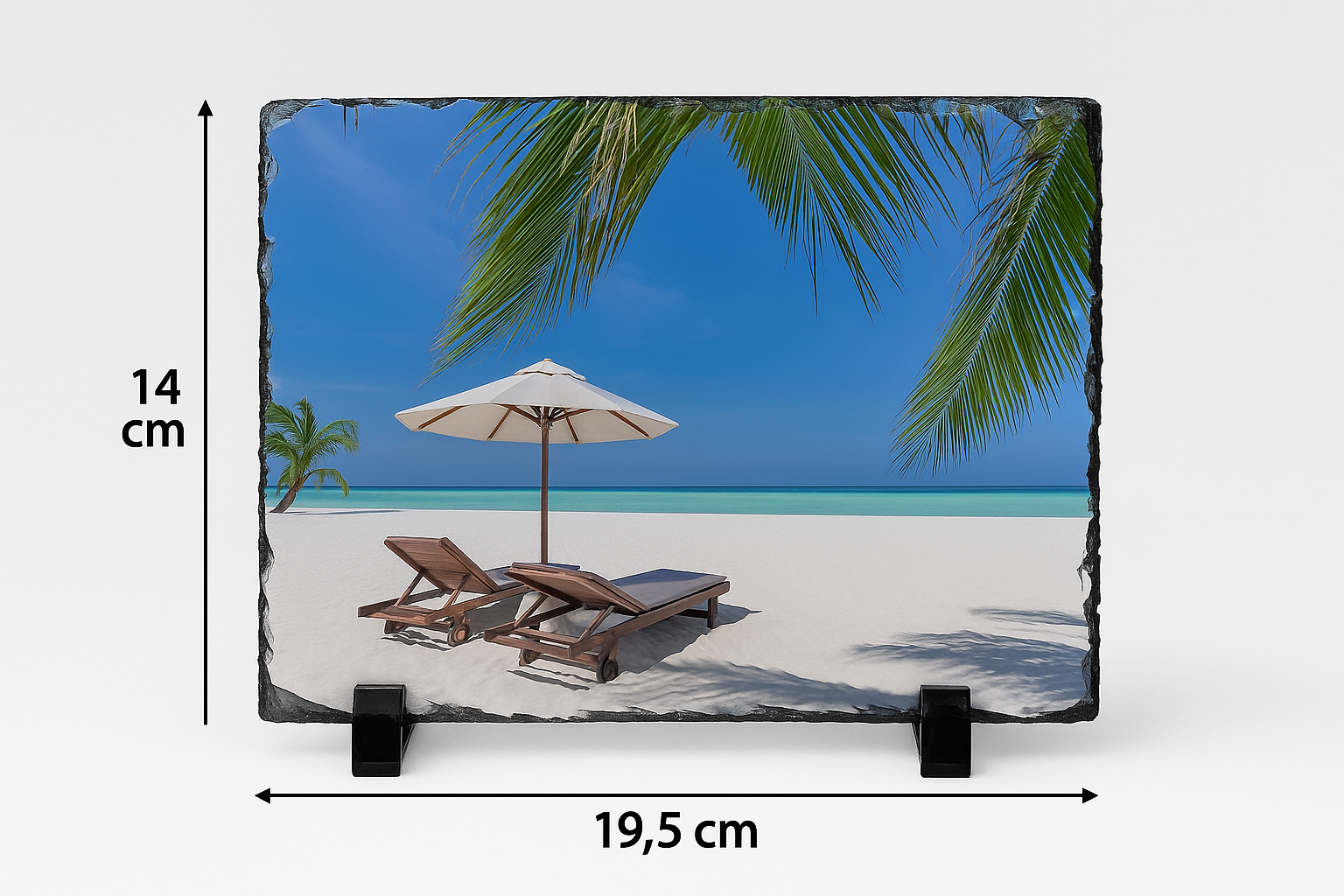 Leisteen Rechthoekig 14x19,5cm