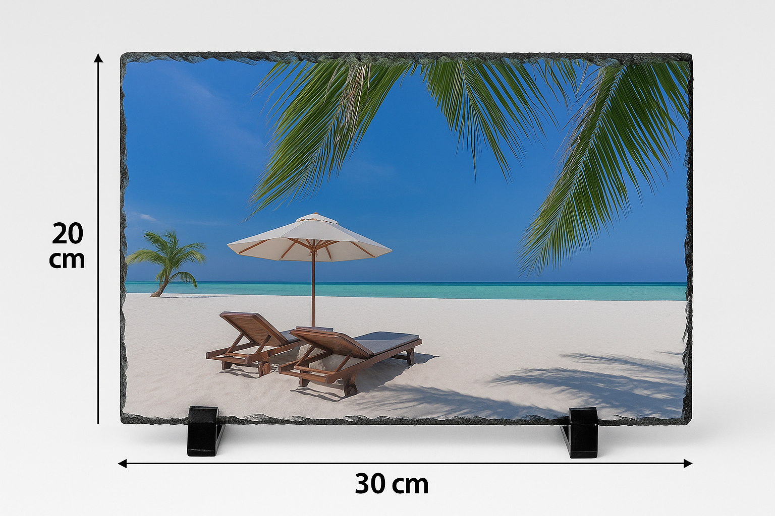 Leisteen Rechthoekig 30x20cm