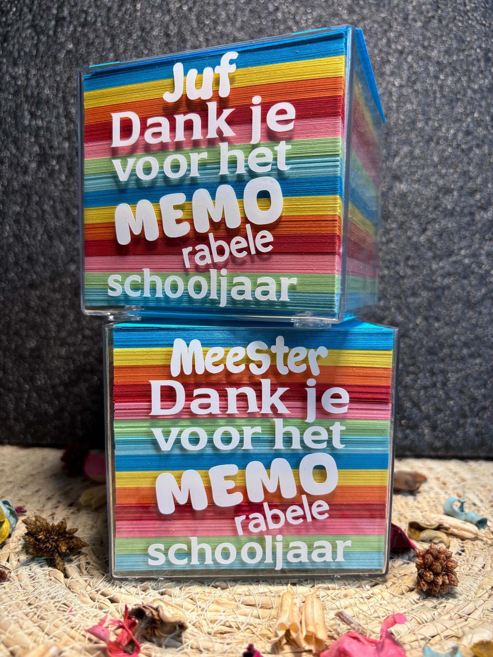 Memoblok Juf/ Meester
