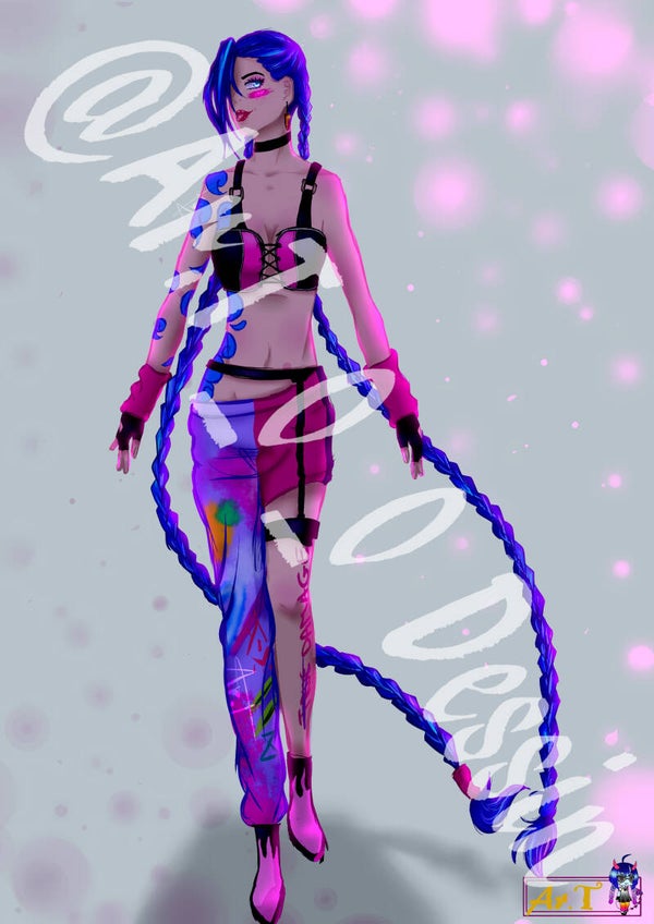 Fanart Jinx {Arcane Univer Alternatif}