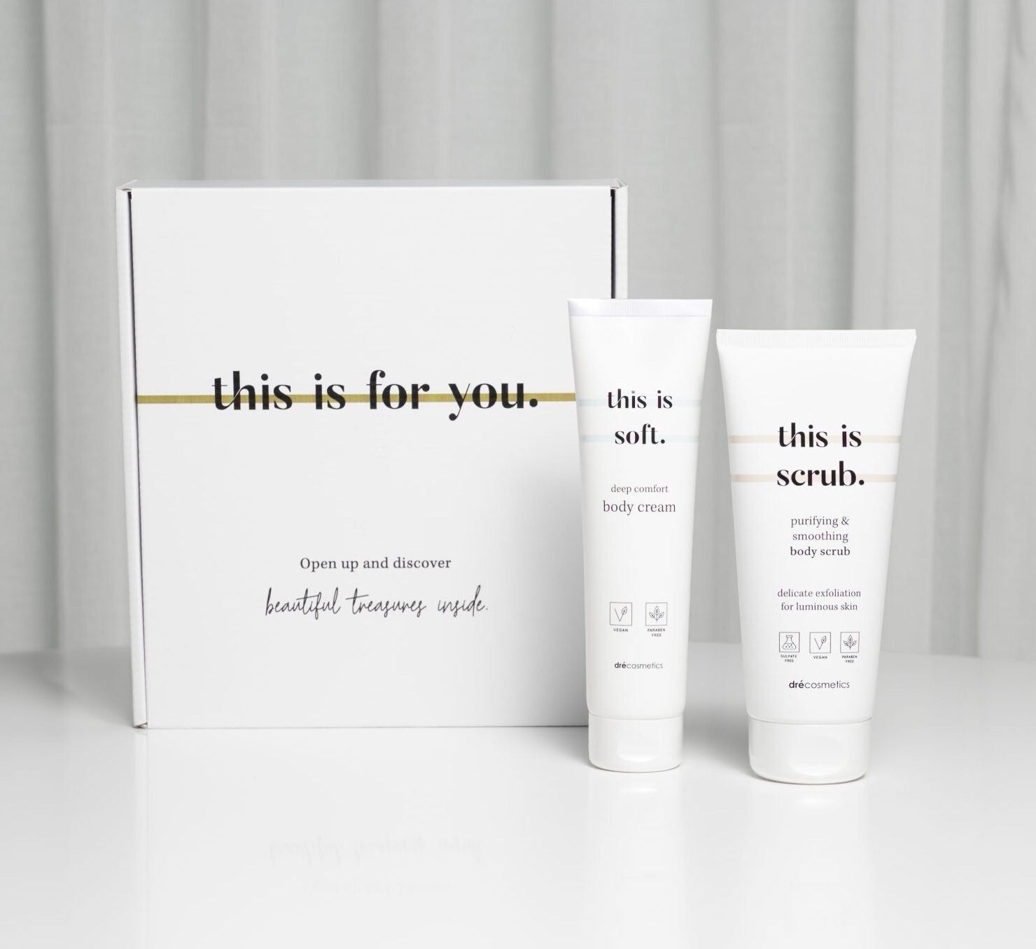 Selfcare set 3: body crème & body scrub