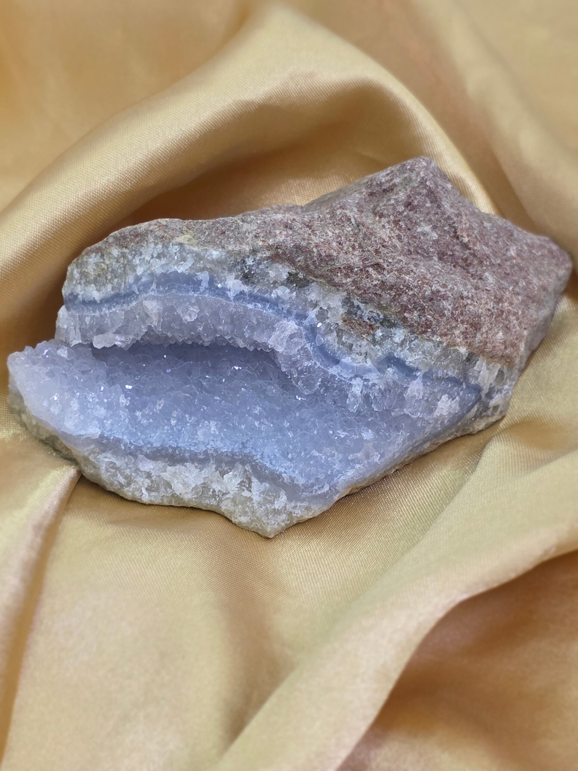 Blue lace agaat geode