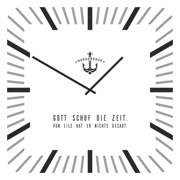 WANDUHR weiß/sw/gr