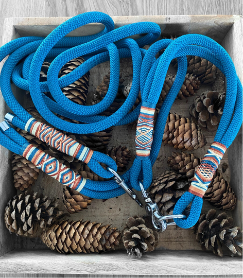 Halsband & Hundeleine Modell "Aqua Breeze"