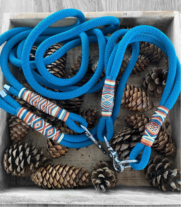 Halsband & Hundeleine Modell "Aqua Breeze"