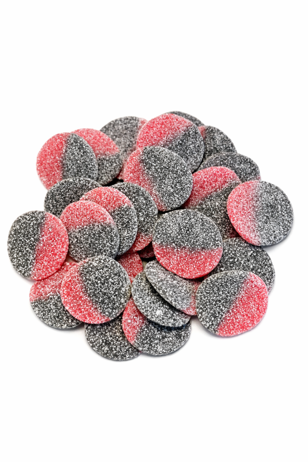 Drop/frambozen schijven