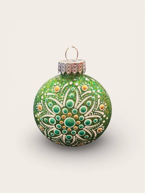 Green sparkle ornament