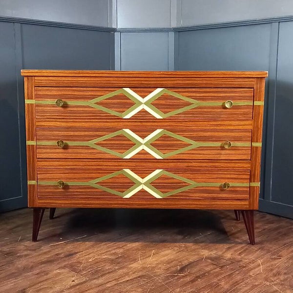 Italiaanse Mid Century Ladekast Gio Ponti Stijl
