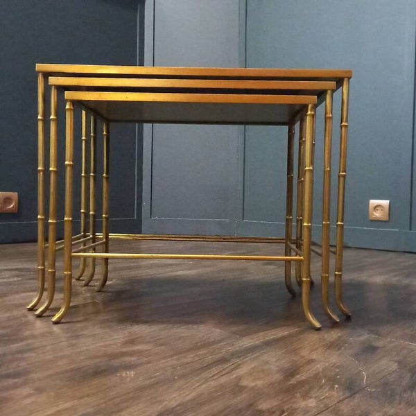 Vintage Maison Baguès Faux Bamboo Miniset