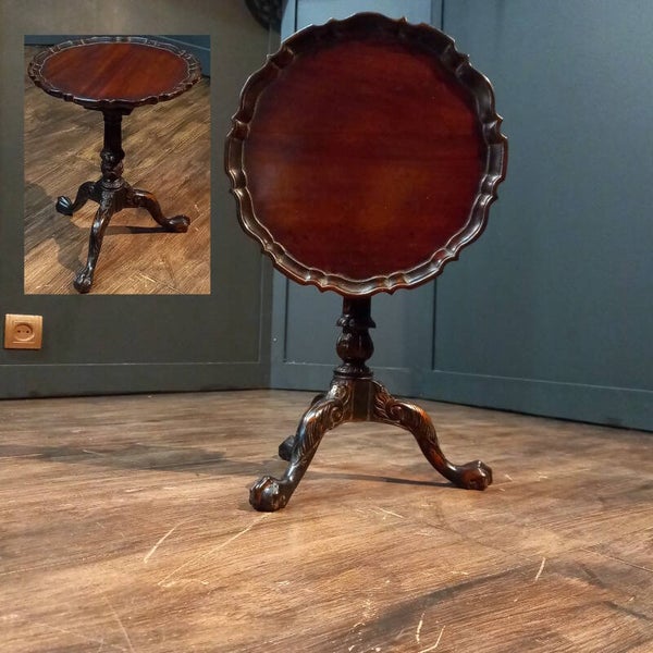 Antieke Mahoniehouten Tilt-top Bijzettafel Georgian Stijl