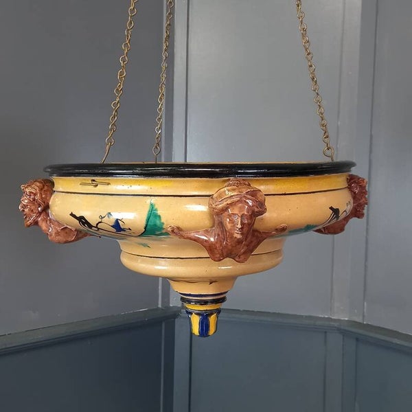 Keramieken 19e eeuwse plantenhanger