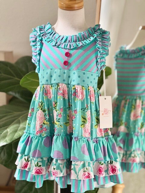 Mint Patch Dress Set