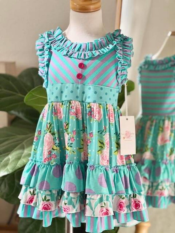 Mint Patch Dress Set