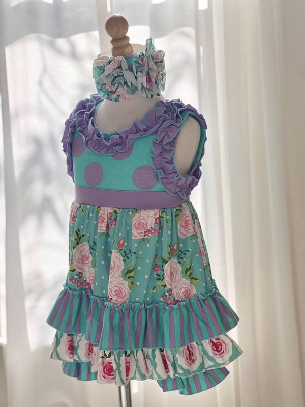 Lavender Garden Dress Set