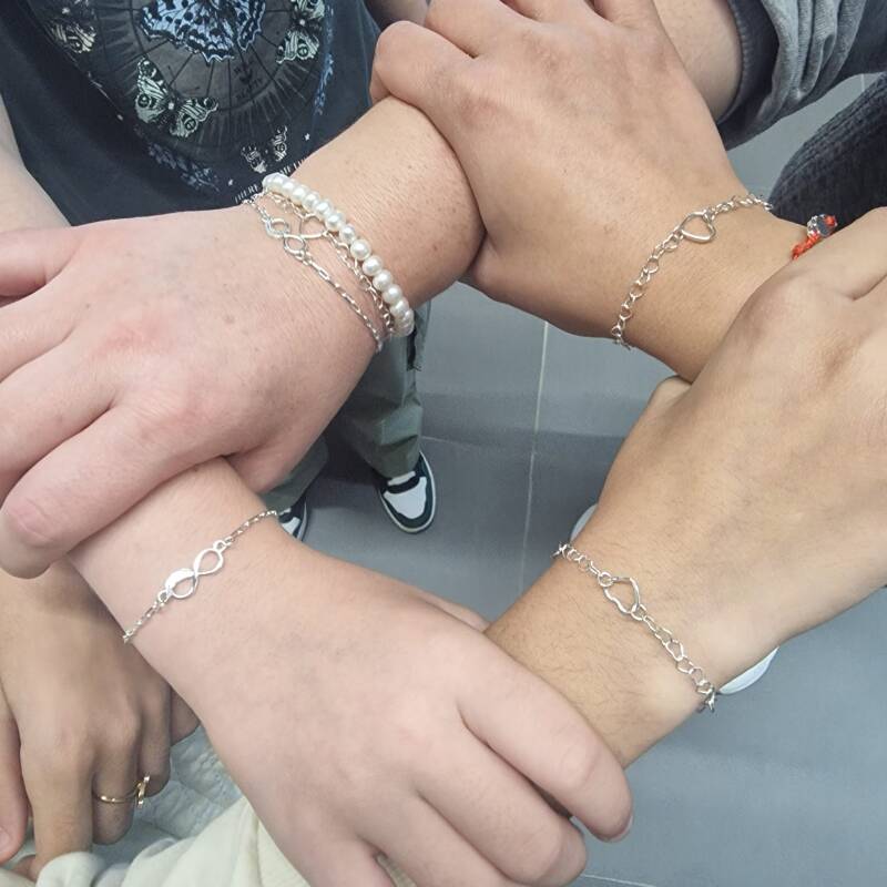 mother and daughter matching permanent bracelets