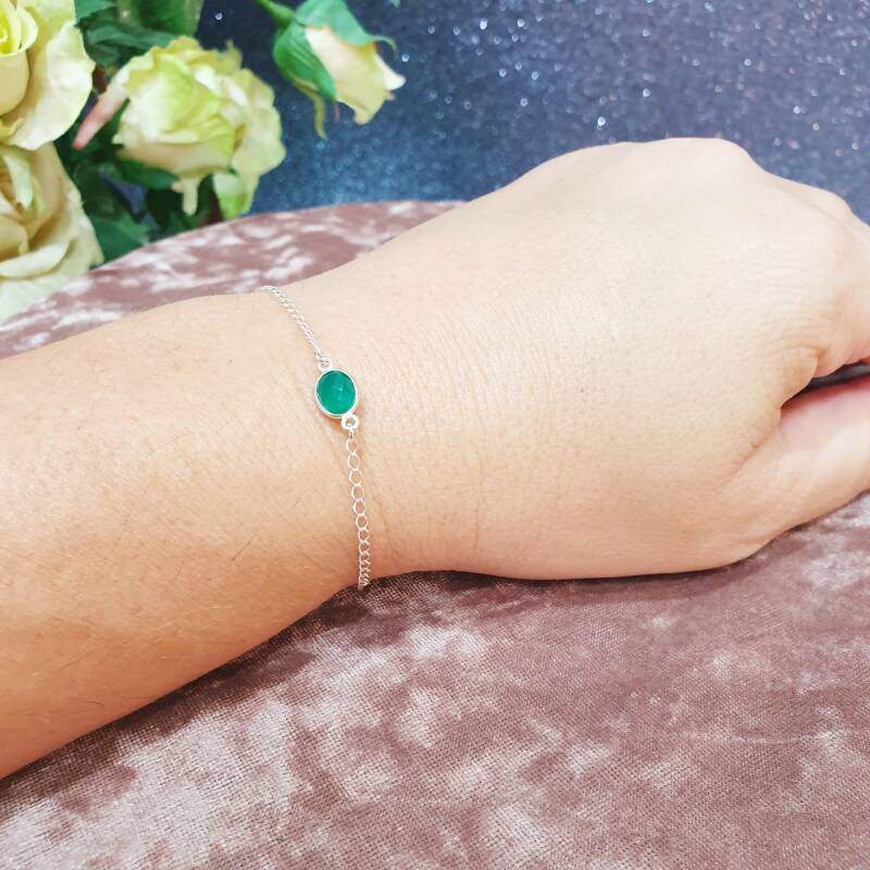 forever friends permanent bracelet and green onyx