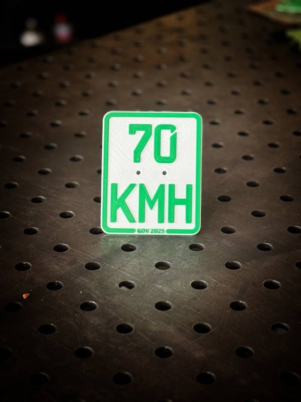 3D Druck Mopedkennzeichen, Versicherungskennzeichen verschiedene Versionen