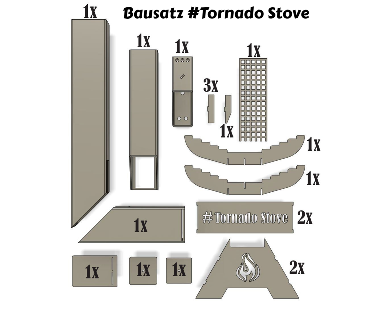 Spannende Rocket Stove Bausatz Ebenbild