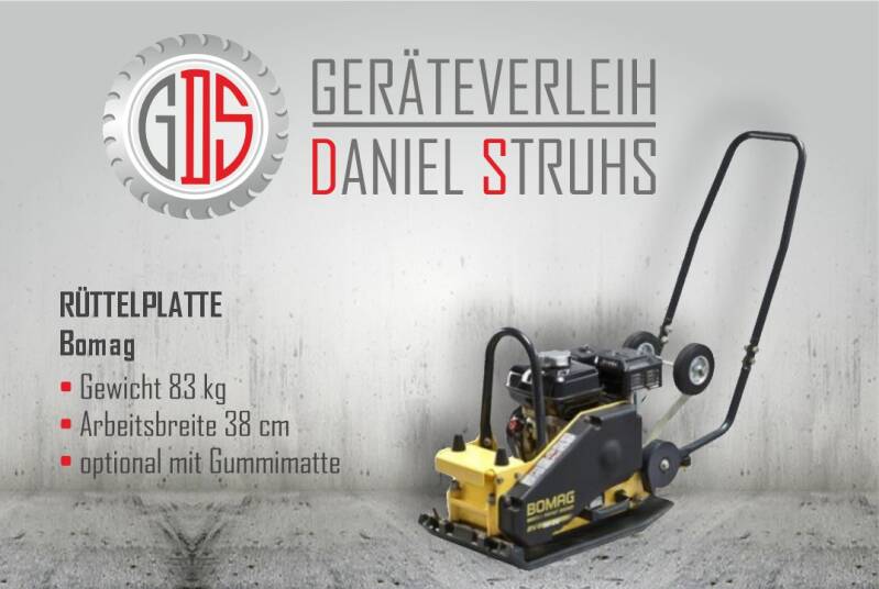 Rüttler, Rüttelplatte, Verdichter