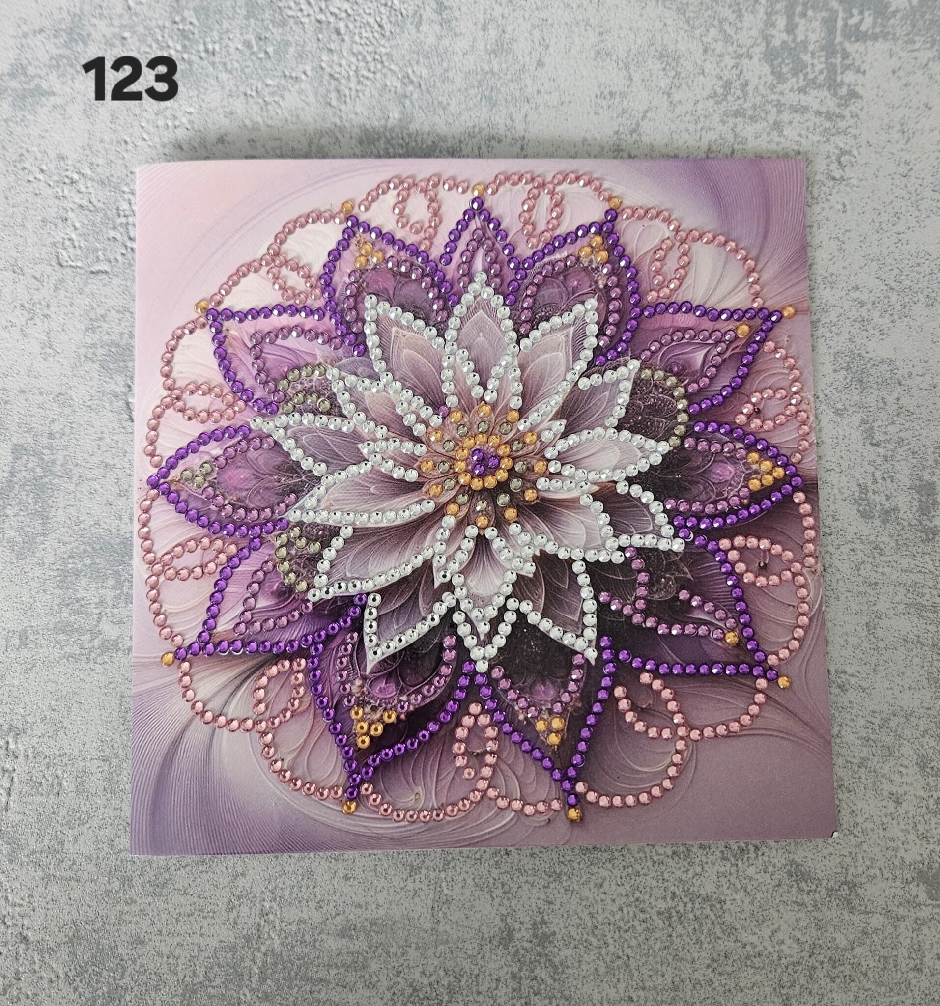 Kaart bloem | 123