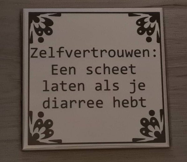 Tegeltje | Zelfvertrouwen