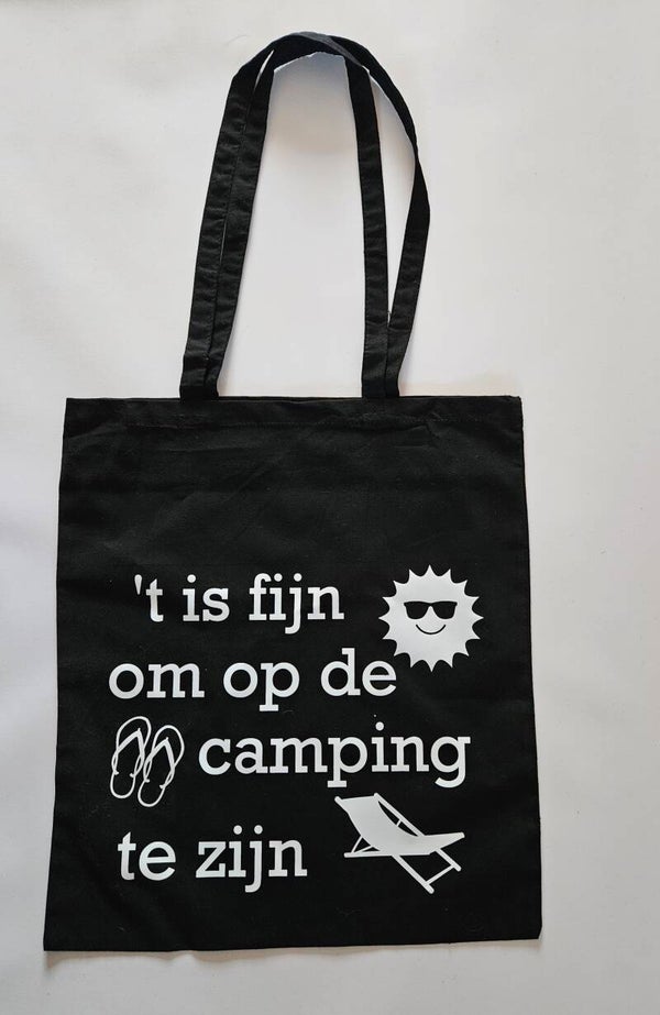 Katoenen tas | 't is fijn om op de camping te zijjn